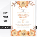 floral birthday invites